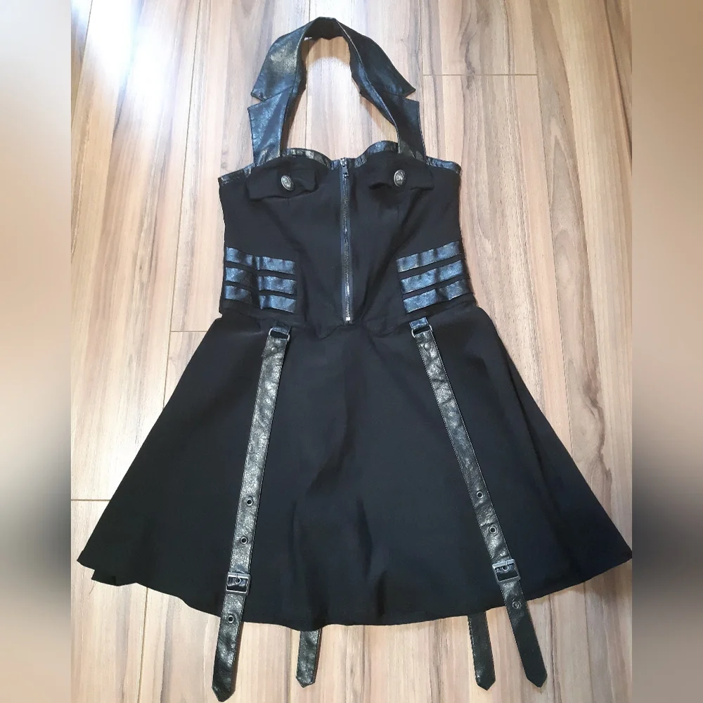Psy-Ops Halter Dress - Picture 2 of 5